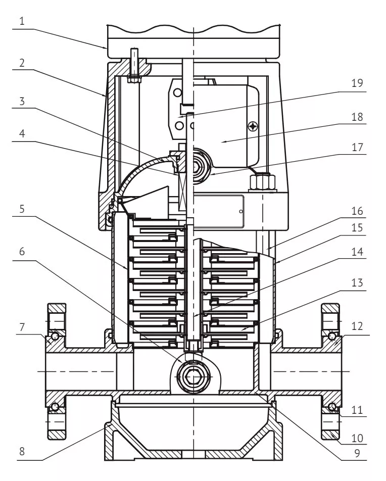 Насос многоступенчатый Unipump MVH 4-22 поверхностный, корпус - алюминий, мощность - 4кВт, напор - 164м, производительность - 67л/мин, 220/380В
