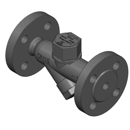 Конденсатоотводчик АСТА ТД133 Ду15 Ру40 термодинамический фланцевый, корпус - сталь