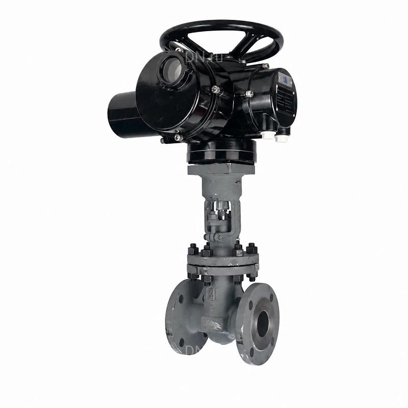 Задвижка клиновая 30с941нж Ду100 Ру16 GAIR фланцевая, корпус - сталь 25Л, материал клина - сталь 25Л, уплотнение - металл, с ОСТ-фланцем, с электроприводом MT-N-010M-O2-380VAC-У1 пятикулачковым (GVWR2121M-2W-F-ОСТ)