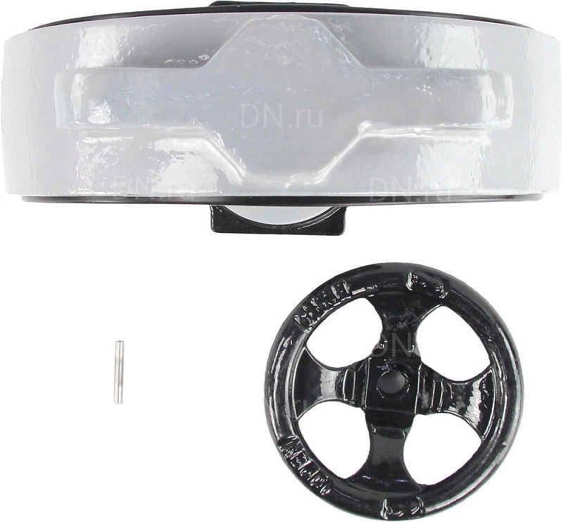 Затвор дисковый поворотный ABRA BUV-VF863D Ду600 Ру16 межфланцевый, корпус - чугун GG25, диск - нержавеющая сталь AISI 316, уплотнение - NBR, с редуктором