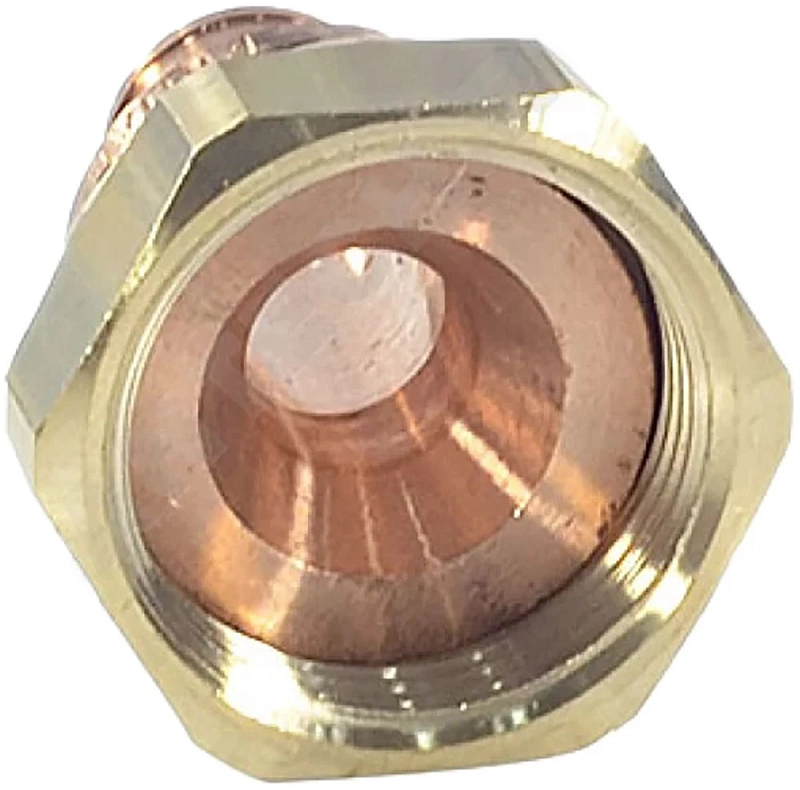 Переходник аксиальный РЕХАУ Rautitan RX+ Дн32хG 1 1/4″ Ру10 для труб из сшитого полиэтилена с накидной гайкой, корпус- бронза 14563423001
