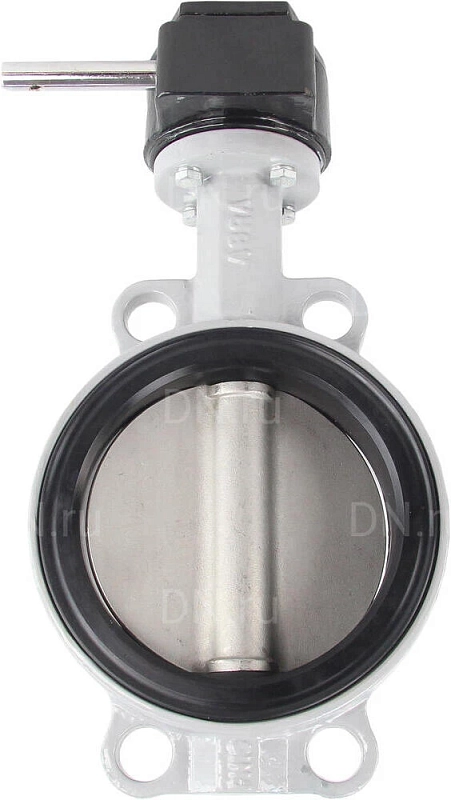 Затвор дисковый поворотный ABRA BUV-VF863D Ду600 Ру16 межфланцевый, корпус - чугун GG25, диск - нержавеющая сталь AISI 316, уплотнение - NBR, с редуктором